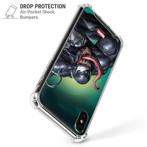 Marvel Venom Symbiote iPhone XS Max Clear Case